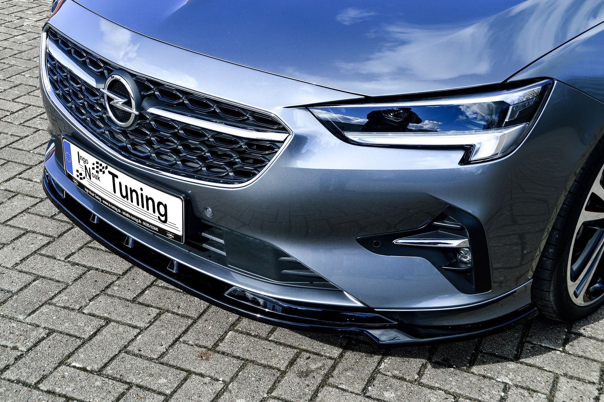 CUP Frontspoilerlippe ABS Opel Insignia B, Facelift, OPC-Line Schwarz Glanz