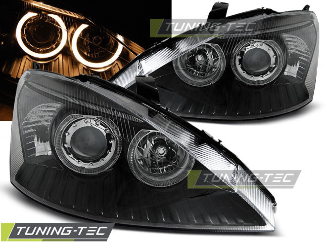 Tuning-Tec Angel Eyes Scheinwerfer für Ford Focus 1 98-01 schwarz