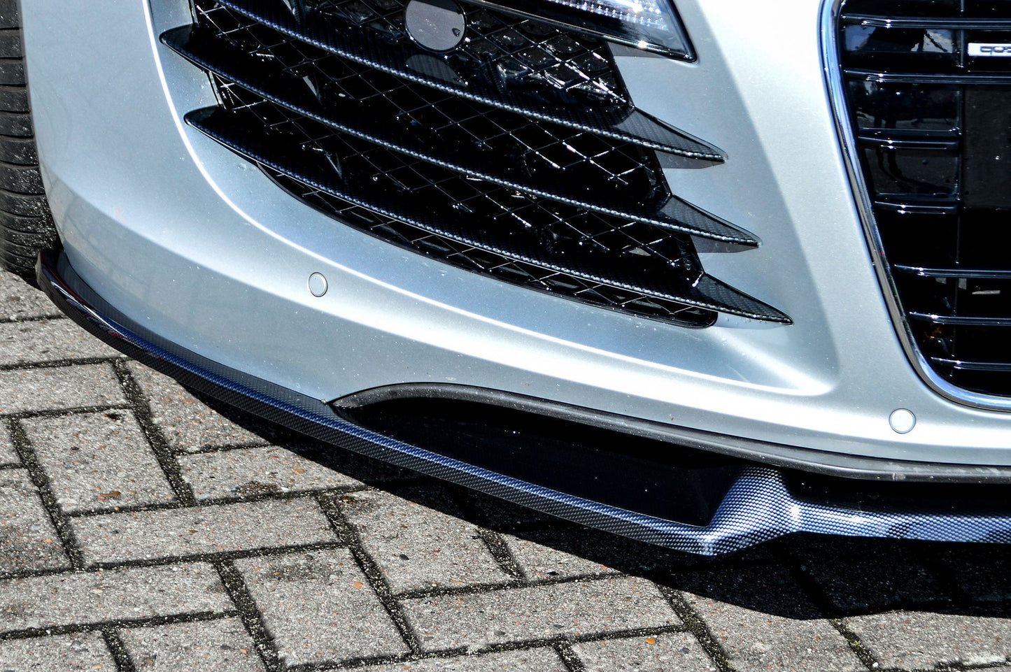 CUP Frontspoilerlippe ABS Audi R8, 42 Bj.: 2006-2015 Schwarz Matt