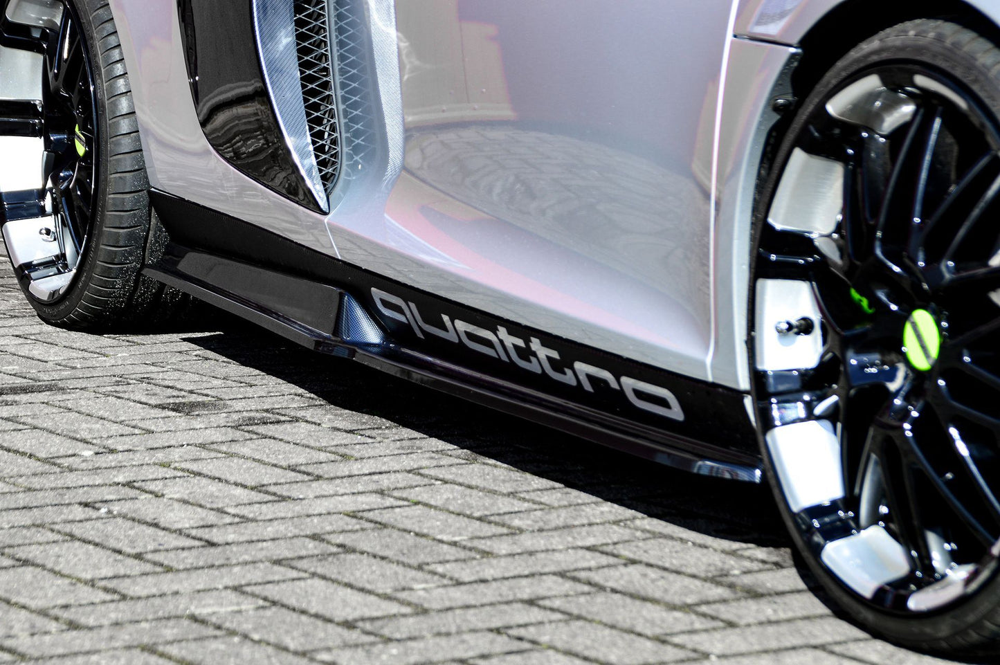 CUP Seitenschweller Audi R8, 42 Bj.: 2006-2015 Schwarz Matt