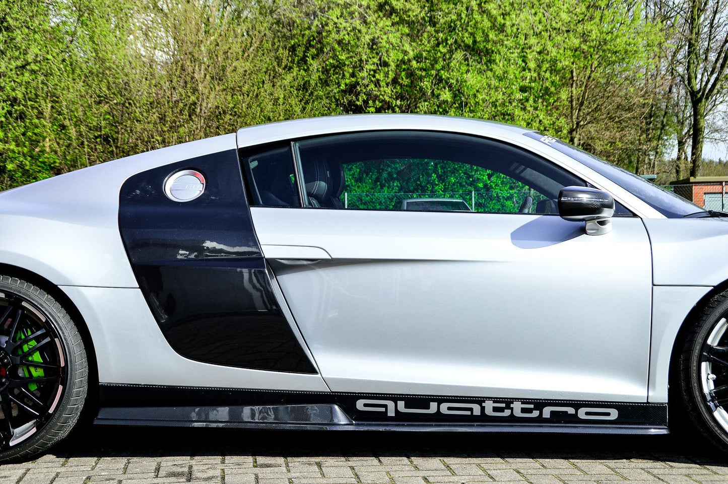 CUP Seitenschweller Audi R8, 42 Bj.: 2006-2015 Schwarz Matt