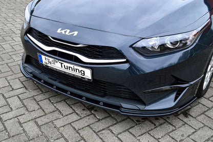 CUP Frontspoilerlippe ABS Kia Ceed SW CD Bj.:2021- Schwarz Glanz