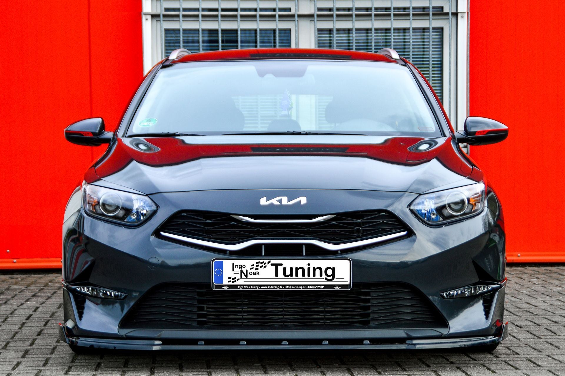 CUP Frontspoilerlippe ABS mit Seitenwing Kia Ceed CD Bj.:2021- Schwarz Glanz