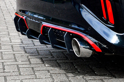 Gefräster Heckansatz Kia Ceed GT, CD ( FL) ab Bj.: 2021- Schwarz Matt