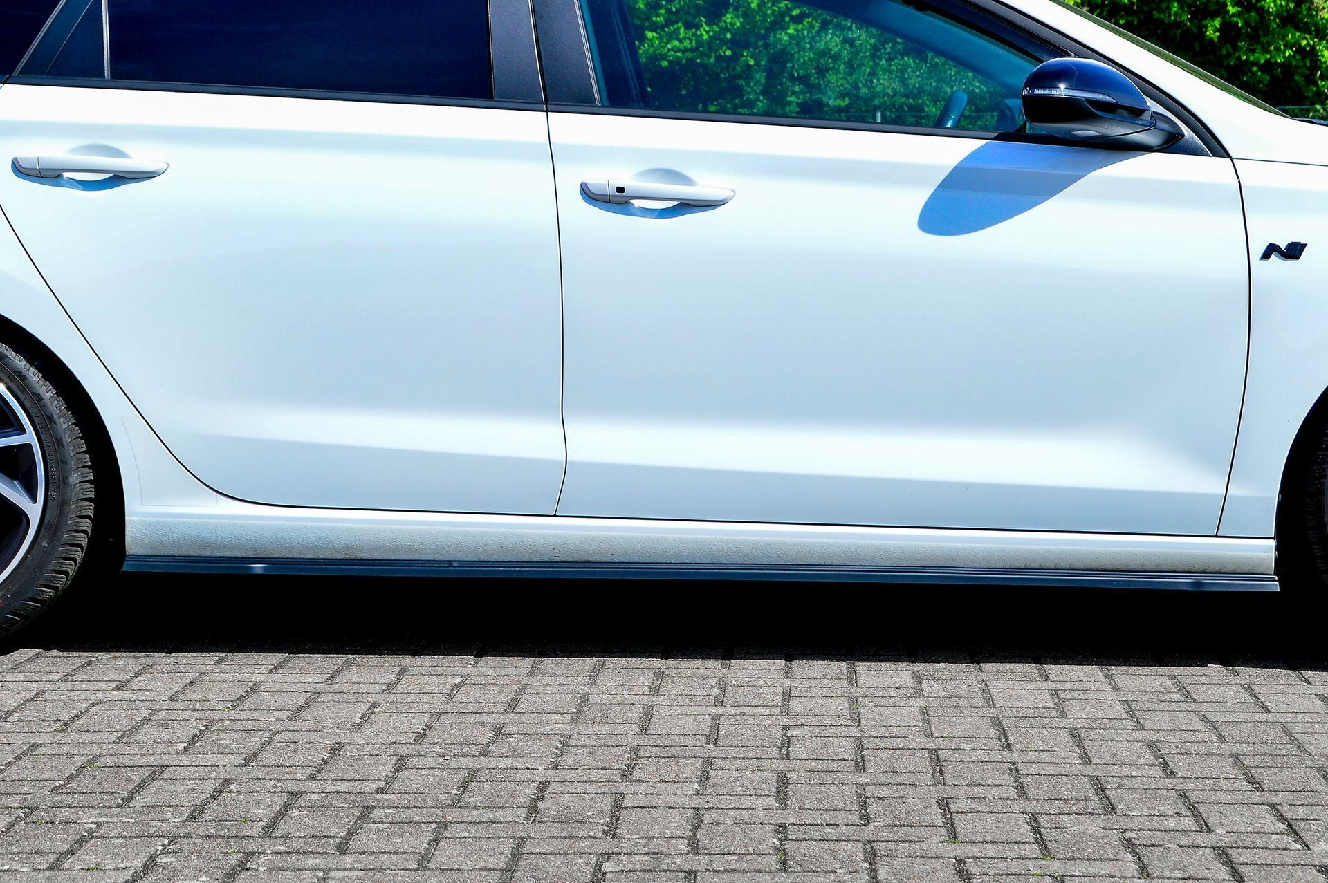 CUP Seitenschwellersatz ABS Hyundai i30 N-Line Fastback Schwarz Glanz