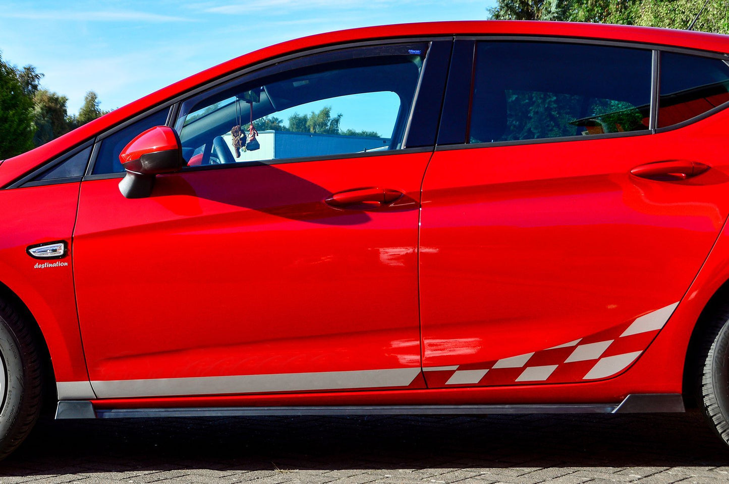 CUP Seitenschwellersatz mit Wing Hyundai i30 N-Line Kombi Schwarz Glanz