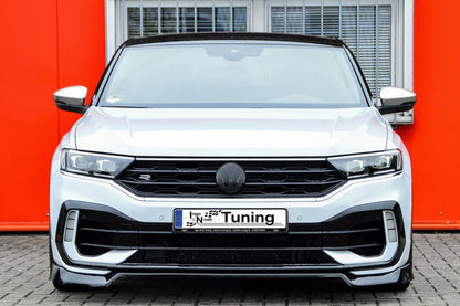 CUP Frontspoilerlippe ABS Volkswagen T-Roc R ( A1 ) Bj.: 2019-2021 Schwarz Matt