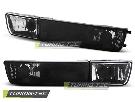 Tuning-Tec Klarglas Frontblinker / Nebelscheinwerfer für VW Golf 3 91-97 / Vento 92-98 schwarz