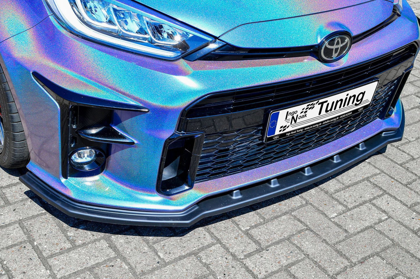 CUP Frontspoilerlippe ABS Toyota Yaris GR XP21 ab Bj.: 2020- Schwarz Glanz