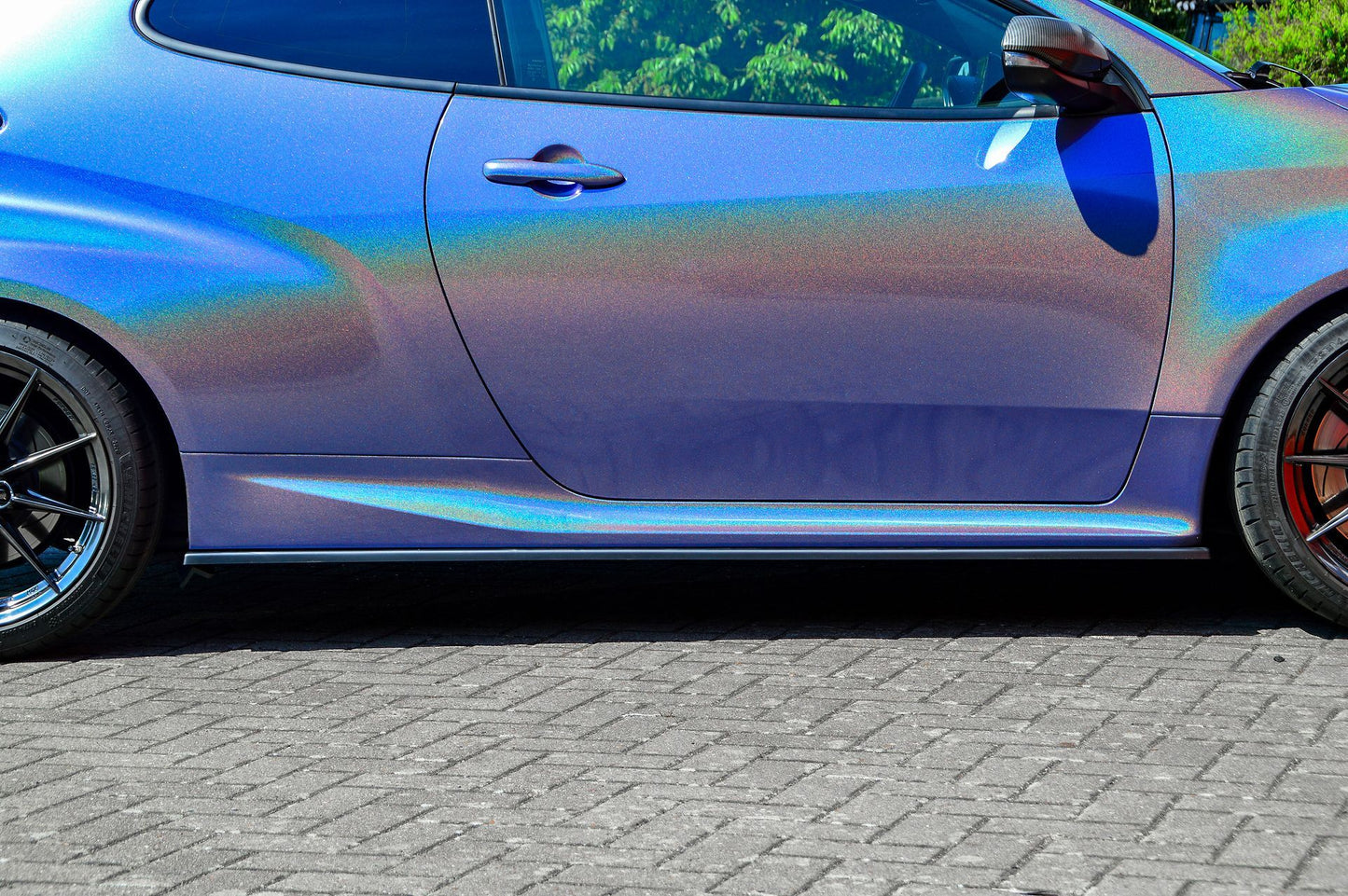 Seitenschwellersatz ABS Toyota Yaris GR XP21 ab Bj.: 2020- Schwarz Matt