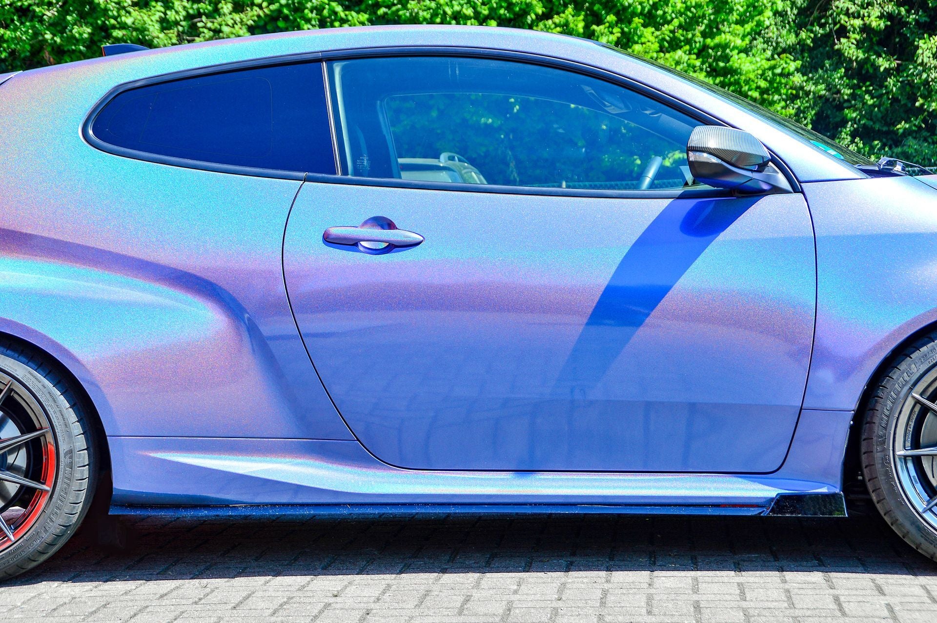 Seitenschwellersatz mit Wing Toyota Yaris GR XP21 ab Bj.: 2020- Carbon