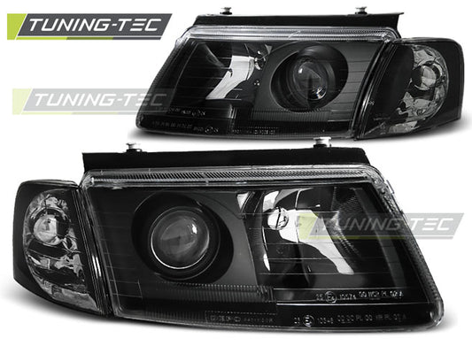 Tuning-Tec Klarglas Xenon Scheinwerfer für VW Passat 3B (B5) 96-00 schwarz