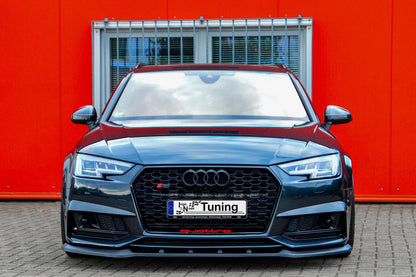 CUP Frontspoilerlippe ABS Audi A4 S-Line Typ: B9 Bj.:2015-2019 Schwarz Glanz