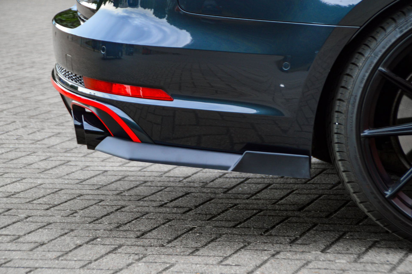 Heckansatz Seitenteile ABS Audi S4 Typ: B9 Bj.:2015-2019 Schwarz Matt