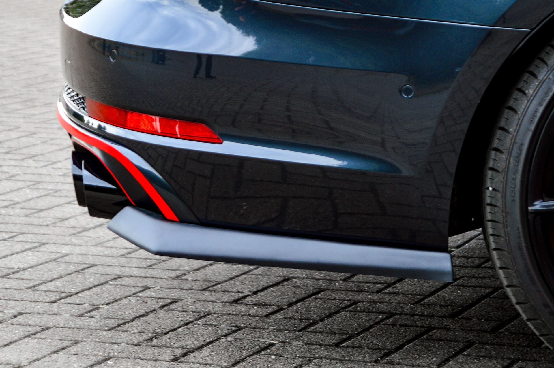 Heckansatz Seitenteile ABS Audi S4 Typ: B9 Bj.:2015-2019 Schwarz Glanz