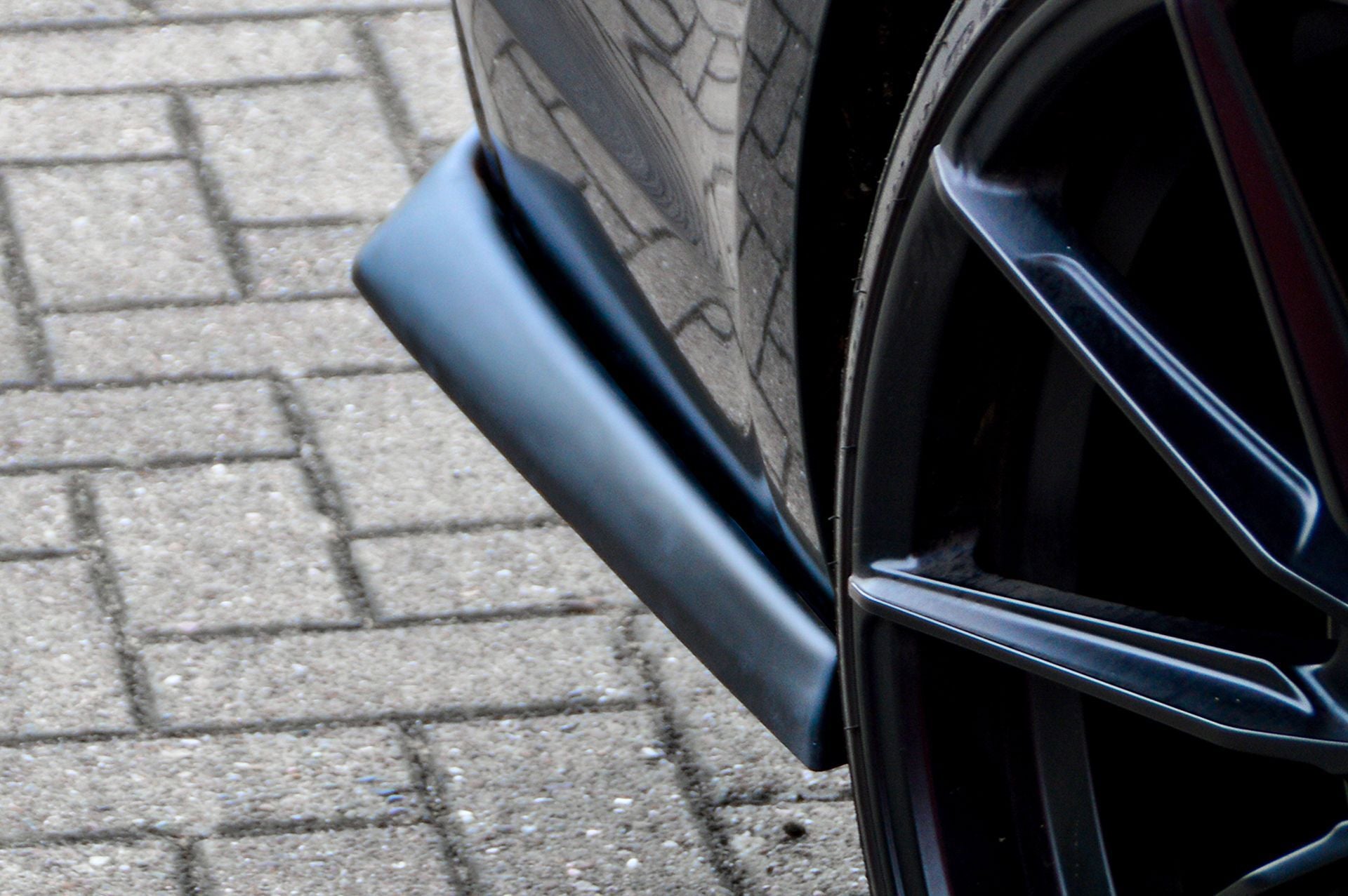 Heckansatz Seitenteile ABS Audi S4 Typ: B9 Bj.:2015-2019 Schwarz Matt