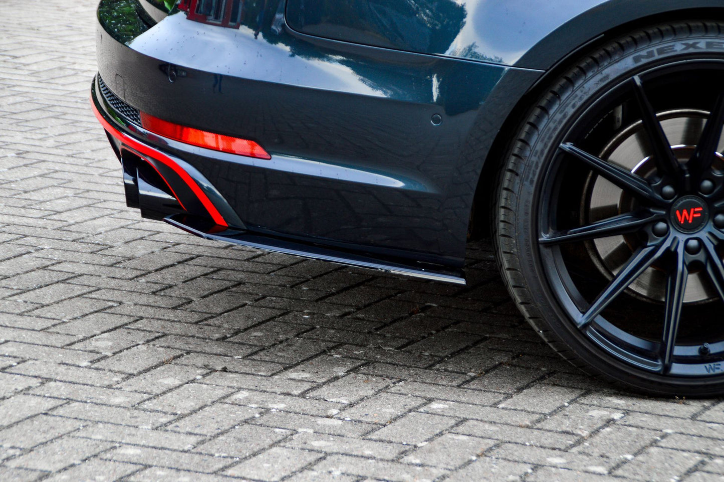 Heckansatz Seitenteile ABS Audi S4 Typ: B9 Bj.:2015-2019 Schwarz Matt