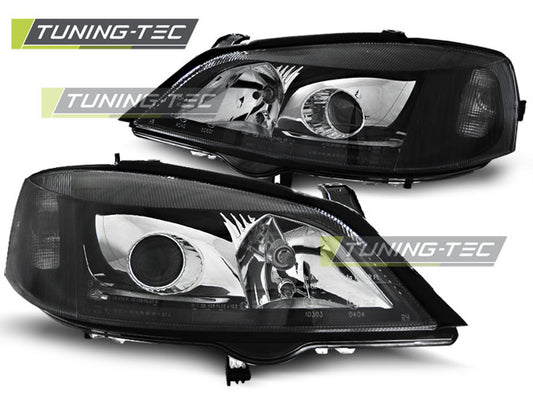 Tuning-Tec Xenon Scheinwerfer für Opel Astra G 98-04 schwarz