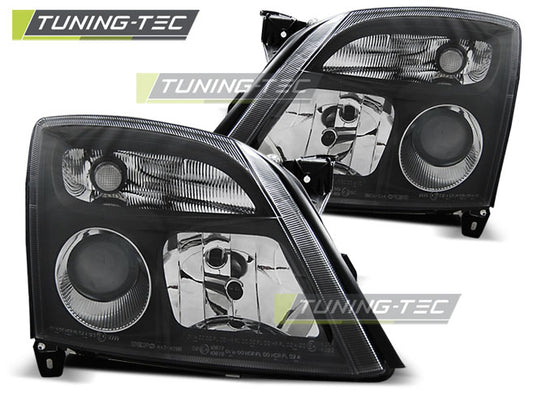 Tuning-Tec Klarglas Scheinwerfer für Opel Vectra C 02-05 schwarz