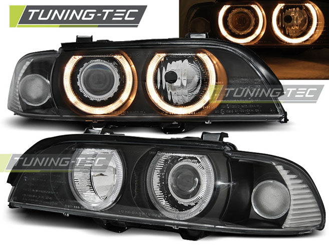 Tuning-Tec Angel Eyes Scheinwerfer für BMW 5er E39 95-03 schwarz