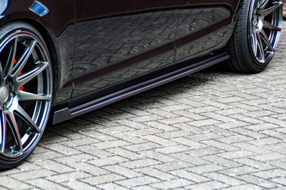 Seitenschwellersatz mit Wing Audi A6 4F Bj.: 2004-2008 Schwarz Matt