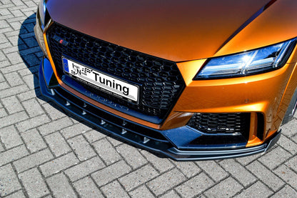 CUP Frontspoilerlippe ABS mit Seitenwing Audi TT RS, 8S Schwarz Glanz
