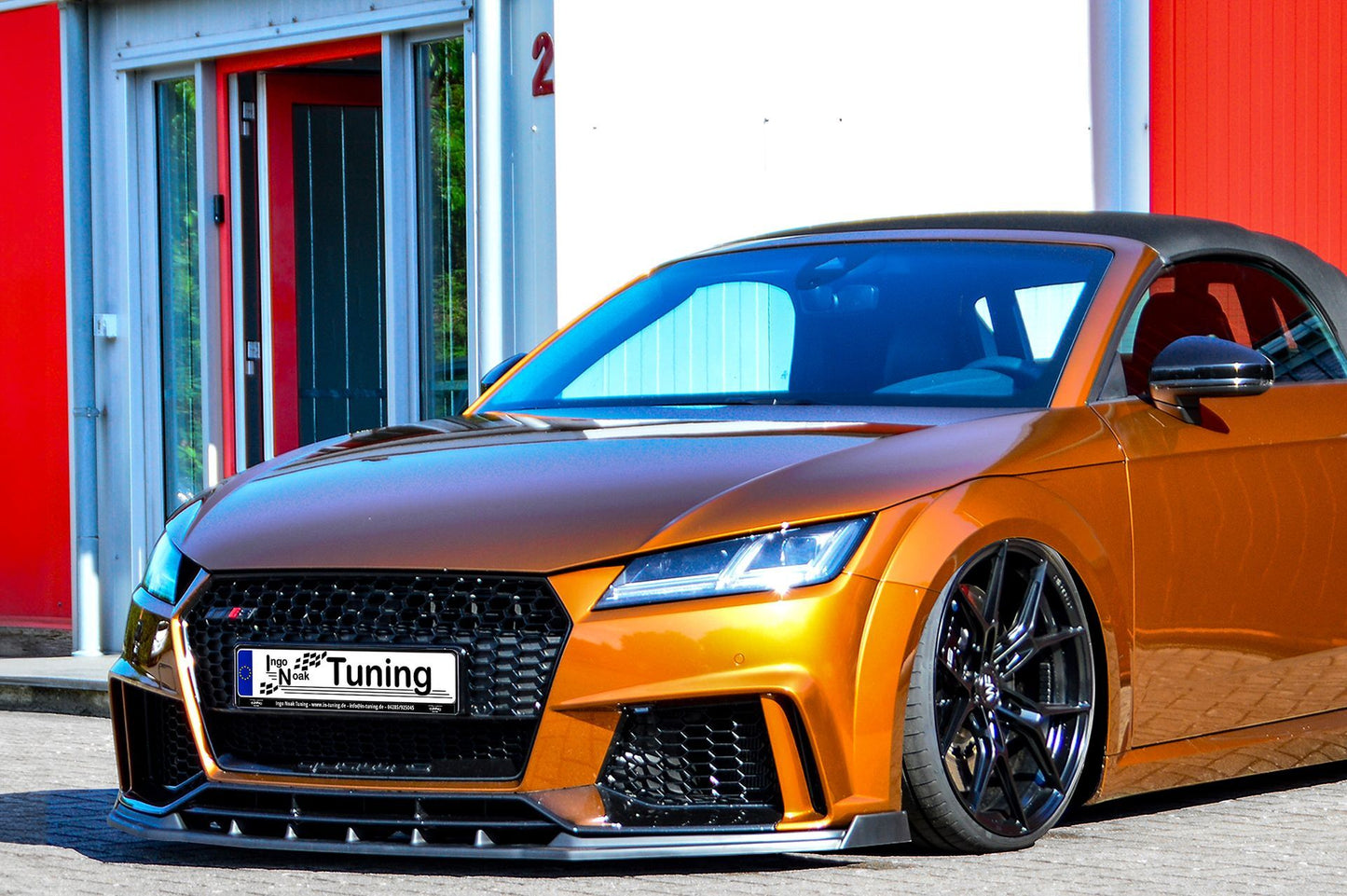 CUP Frontspoilerlippe ABS mit Seitenwing Audi TT RS, 8S Bj.: 2016-2018 Carbon