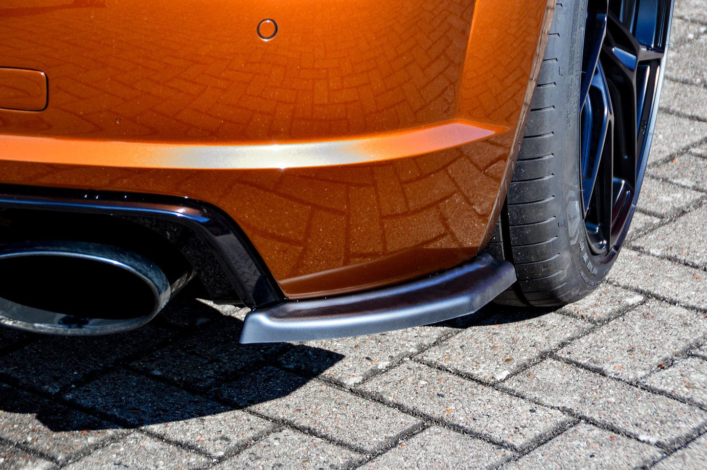 Heckansatz Seitenteile ABS Audi TT RS, 8S Bj.: 2016-2018 Schwarz Matt