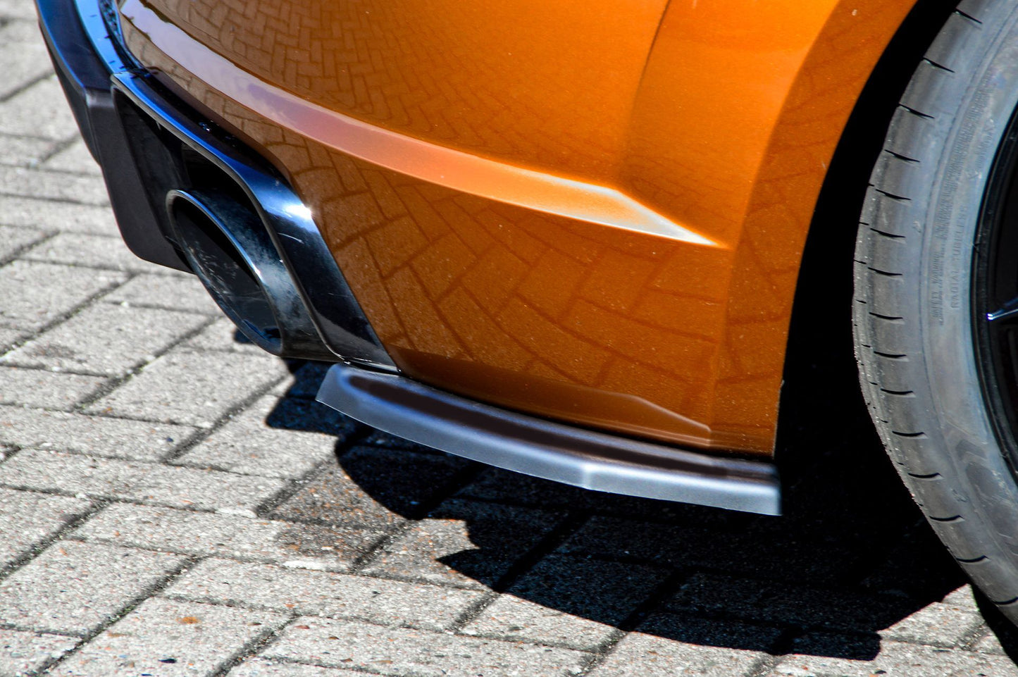 Heckansatz Seitenteile ABS Audi TT RS, 8S Bj.: 2016-2018 Schwarz Matt