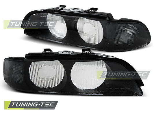 Tuning-Tec Scheinwerferglas für BMW 5er E39 Lim./Touring 95-00 schwarz
