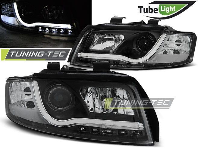 Tuning-Tec LED Tagfahrlicht Scheinwerfer für Audi A4 B6 00-04 schwarz LTI