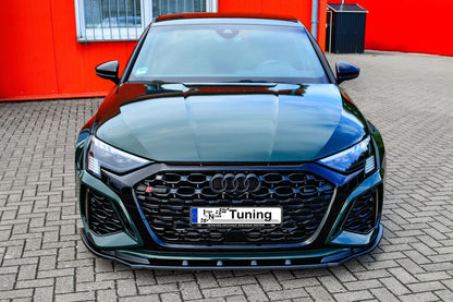 CUP Frontspoilerlippe ABS Audi RS3, 8Y, Limousine Ab Bj.: 2020 - Schwarz Glanz