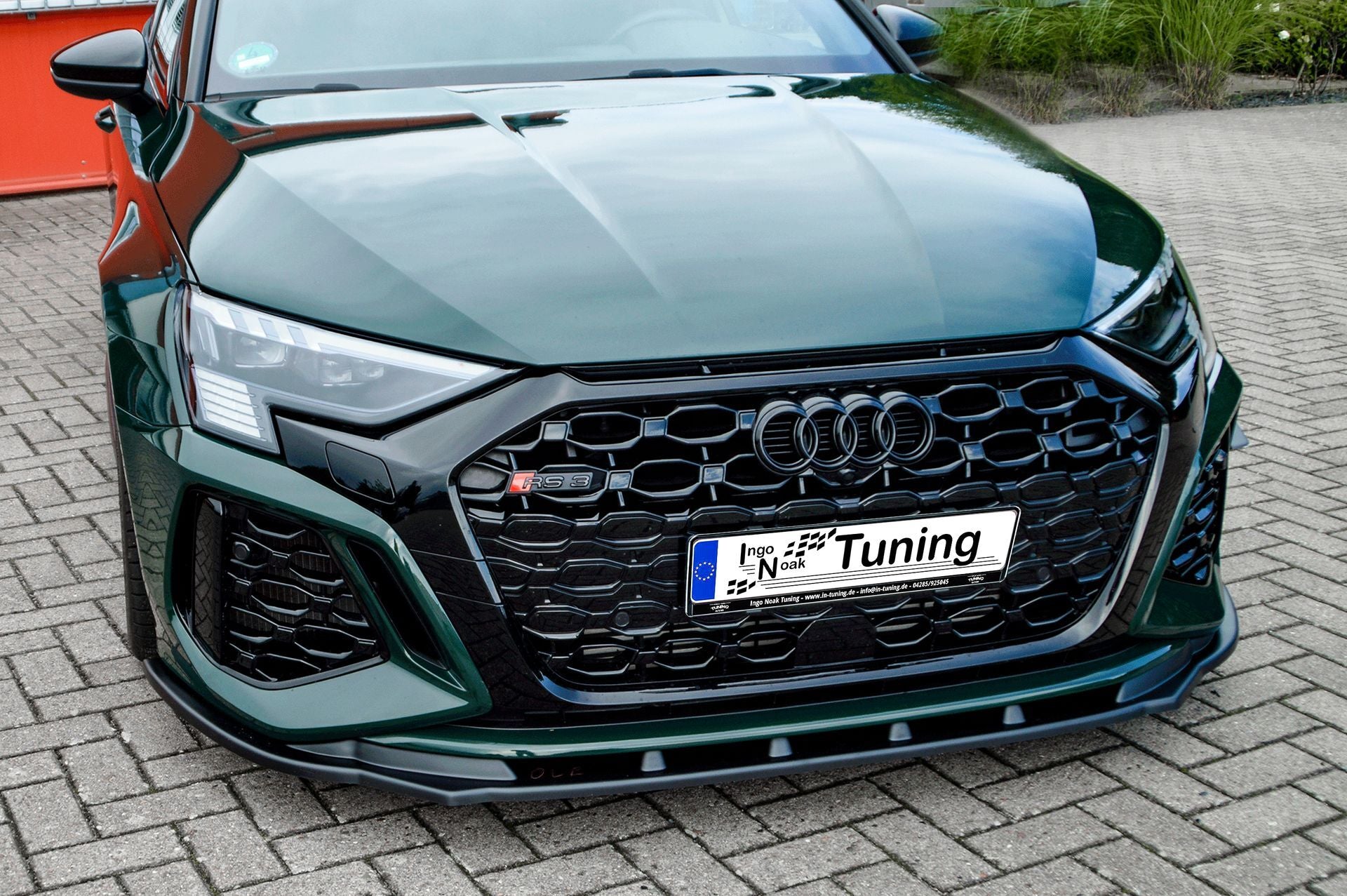 CUP Frontspoilerlippe ABS Audi RS3, 8Y, Sportback Ab Bj.: 2020 - Schwarz Glanz