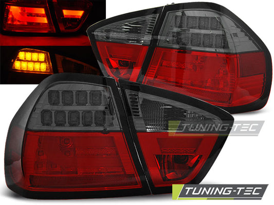 Tuning-Tec LED Lightbar Rückleuchten für BMW 3er E90 05-08 rot/rauch