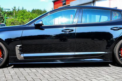 Seitenschwellersatz ABS Kia Stinger CK Ab Bj.:2017- Schwarz Glanz