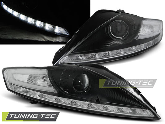 Tuning-Tec LED Tagfahrlicht Scheinwerfer für Ford Mondeo MK2 07-10 schwarz