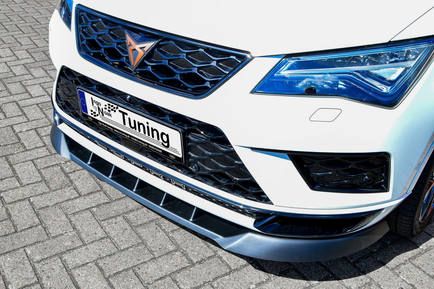 CUP Frontspoilerlippe ABS Cupra Ateca 5FP Bj.: 2018-2020 Schwarz Glanz