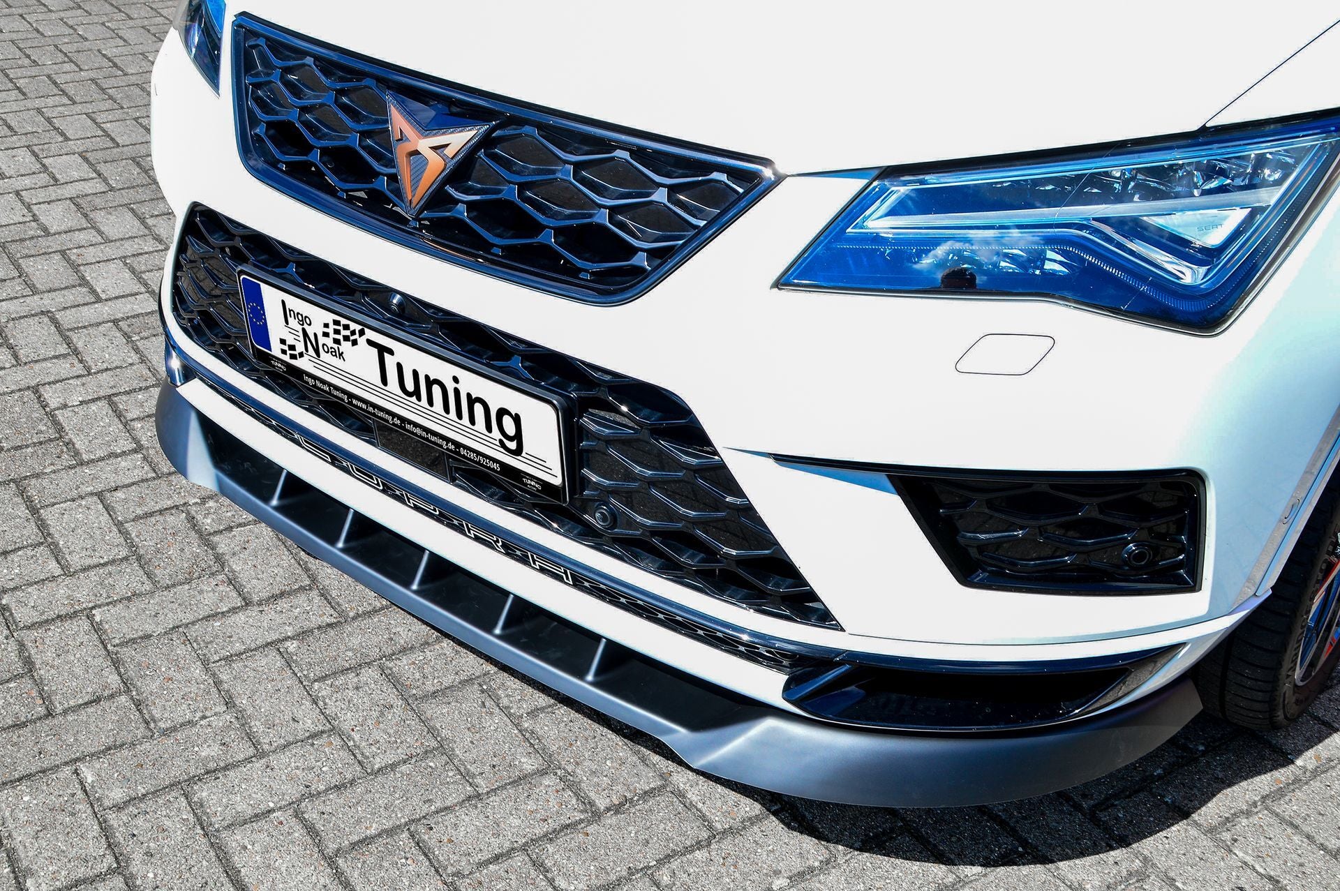 CUP Frontspoilerlippe ABS Cupra Ateca 5FP Bj.: 2018-2020 Schwarz Glanz