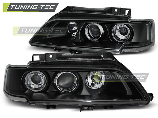 Tuning-Tec LED Angel Eyes Scheinwerfer für Citroen Xantia 98-01 schwarz