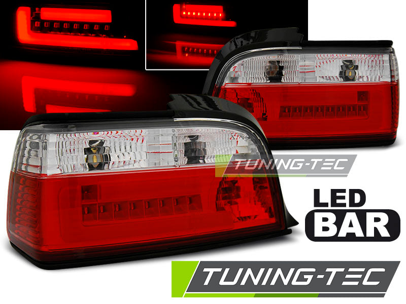 Tuning-Tec LED Rückleuchten für BMW 3er E36 Coupe/Cabrio 90-99 rot/weiß