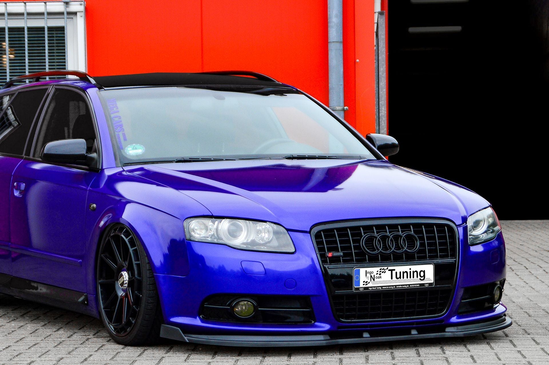 CUP Frontspoilerlippe ABS mit Seitenwing Audi A4 / B7 Cabrio S-Line Carbon