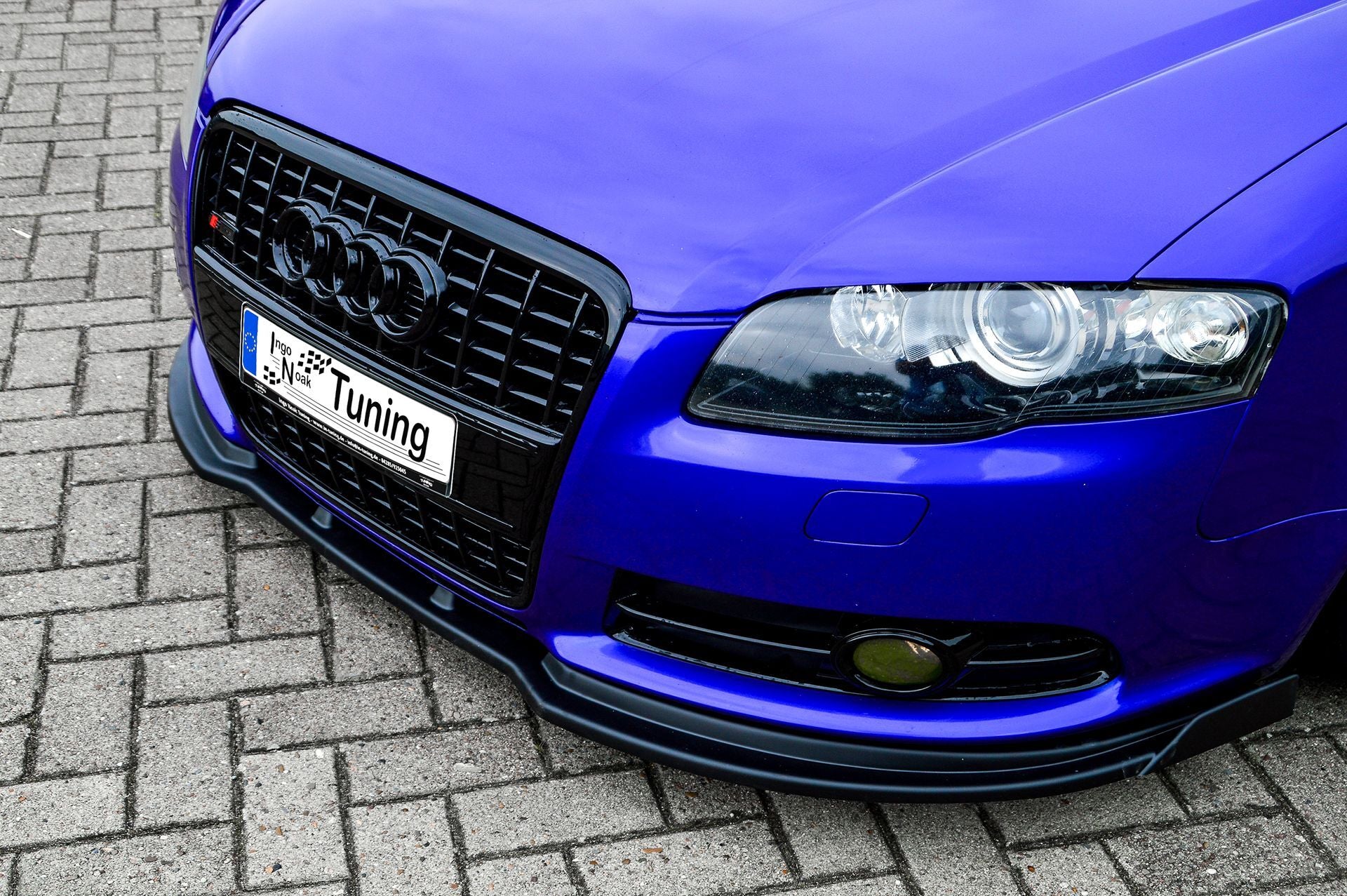 CUP Frontspoilerlippe ABS mit Seitenwing Audi A4 / B7 S-Line Carbon