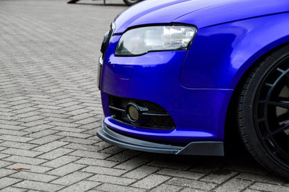 CUP Frontspoilerlippe ABS mit Seitenwing Audi A4 / B7 S-Line Carbon