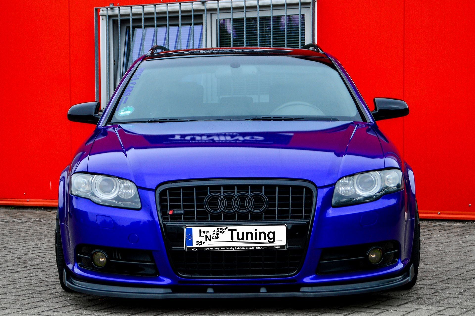 CUP Frontspoilerlippe ABS mit Seitenwing Audi A4 / B7 S-Line Carbon