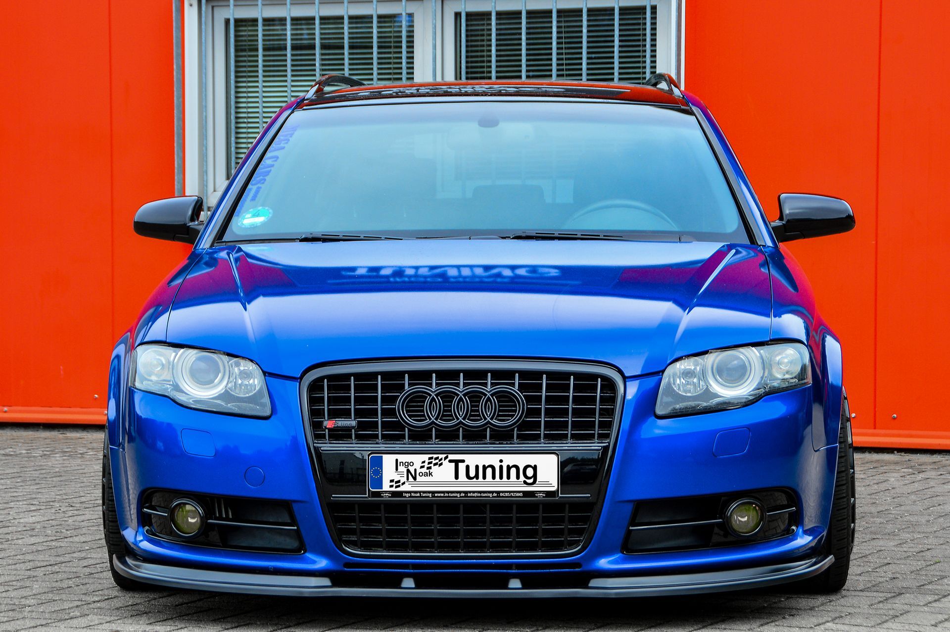CUP Frontspoilerlippe ABS Audi S4 / B7 Bj.:2004-2009 Schwarz Matt
