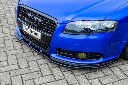 CUP Frontspoilerlippe ABS Audi S4 / B7 Bj.:2004-2009 Schwarz Glanz