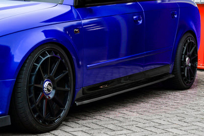 CUP Seitenschwellersatz Audi A4 (8E) B6, S- Line Bj.:2000-2004 Carbon