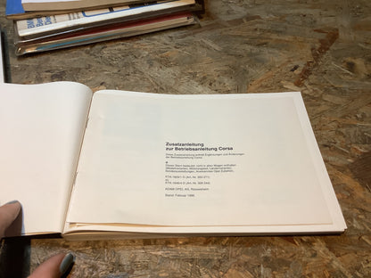 Opel Astra Betriebsanleitung Stand Oktober 2000