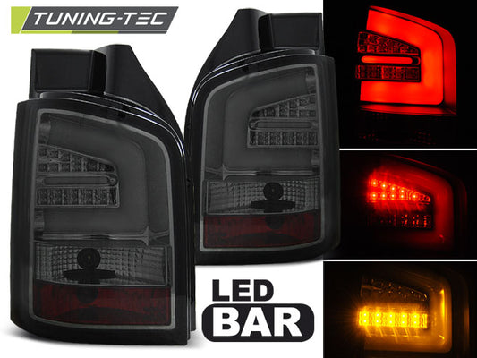 Tuning-Tec LED Lightbar Rückleuchten für VW T5 GP 10-15 chrom/rauch