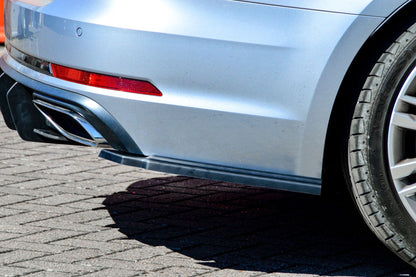 Heckansatz Seitenteile ABS Audi A4 B9 Bj.:06/2018-05/2019 Schwarz Matt